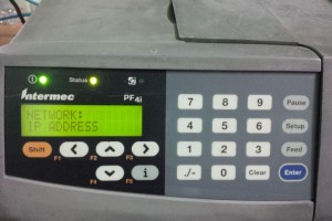 Sét IP tĩnh máy in Intermec PF4i