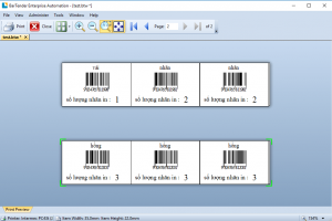 Cách đặt số lượng in nhãn trong phần mềm Bartender