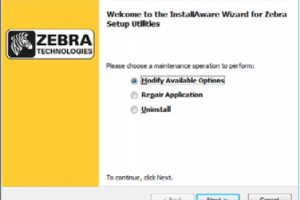 Cài đặt Zebra Setup Utilities