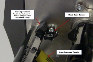 Vị trí cảm biến máy in mã vạch Zebra